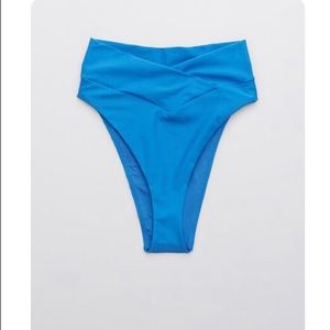 Aerie Crossover High Cut Cheeky Bikini Bottom